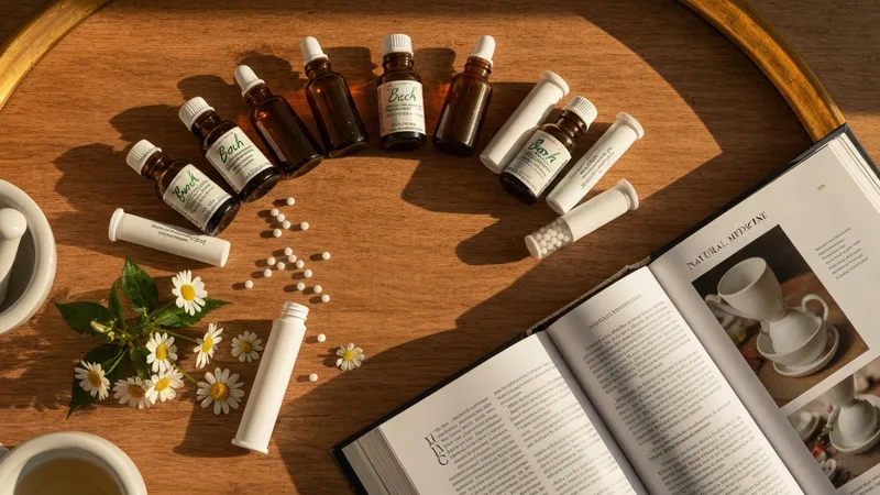 Lien entre fleurs de bach et homéopathie